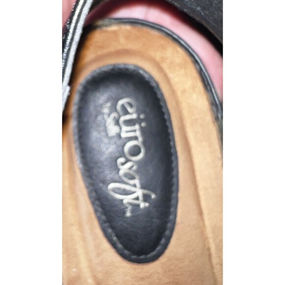 Eurosoft Sandals Women's 9 Lasara Flat Ankle Strap Black Bronze - Picture 8 of 10